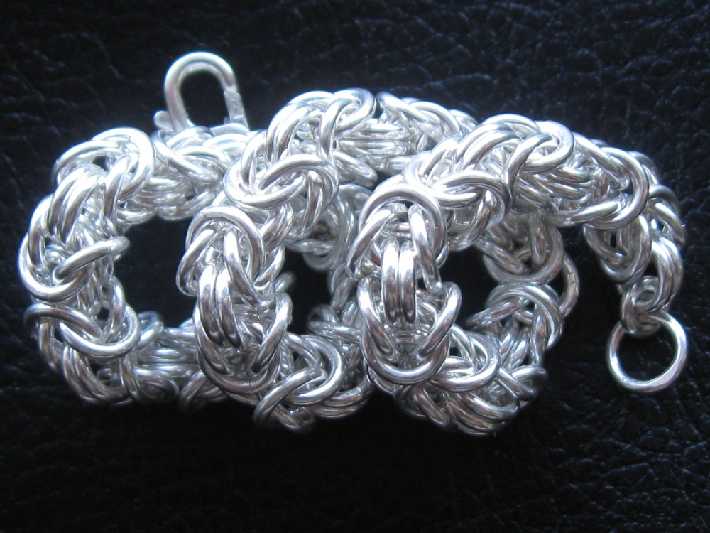 925 Silver Medium Byzantine Bracelet 24,4 g