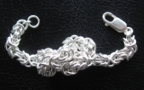 925 Silver Medium Byzantine Bracelet 24,4 g