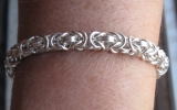 925 Silver Medium Byzantine Bracelet 24,4 g