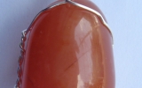 Carnelian agate pendant