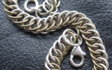 925 Silver & Brass Half Persian 4 in 1 Bracelet 13,9 g