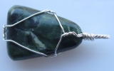 Jasper pendant wire wrapped in sterling silver