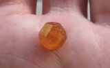 Orange spessartite garnet