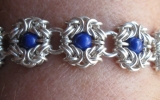 925 Silver Romanov Bracelet With Lapis Lazuli 22,9 g