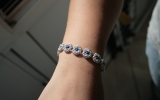 925 Silver Romanov Bracelet With Lapis Lazuli 22,9 g
