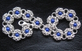 925 Silver Romanov Bracelet With Lapis Lazuli 22,9 g